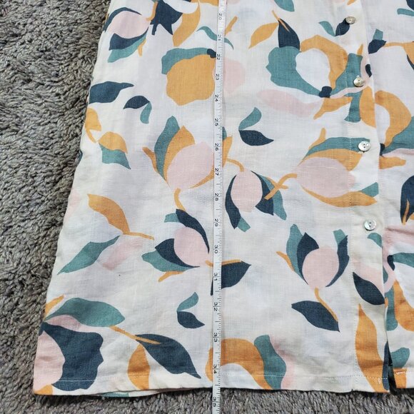 Rachel Zoe 100% Linen Button Front Mini Dress - Medium - Picture 5 of 8
